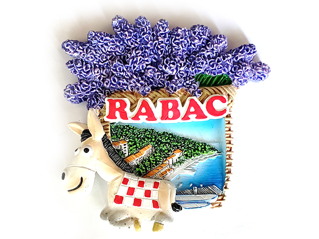 MAGNETE CESTINO LAVANDA E ASINO RABAC 