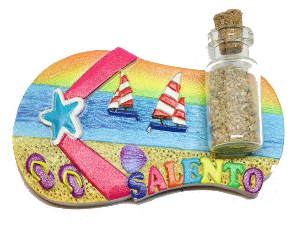 MAGNETE CIABATTA SALENTO CON BOTTIGLIA 