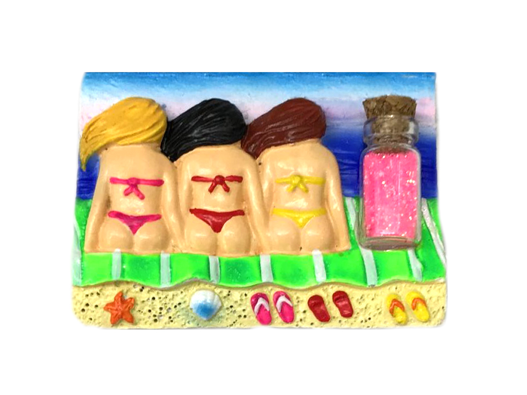 MAGNETE RES C/BOTT BIKINI SABBIA 