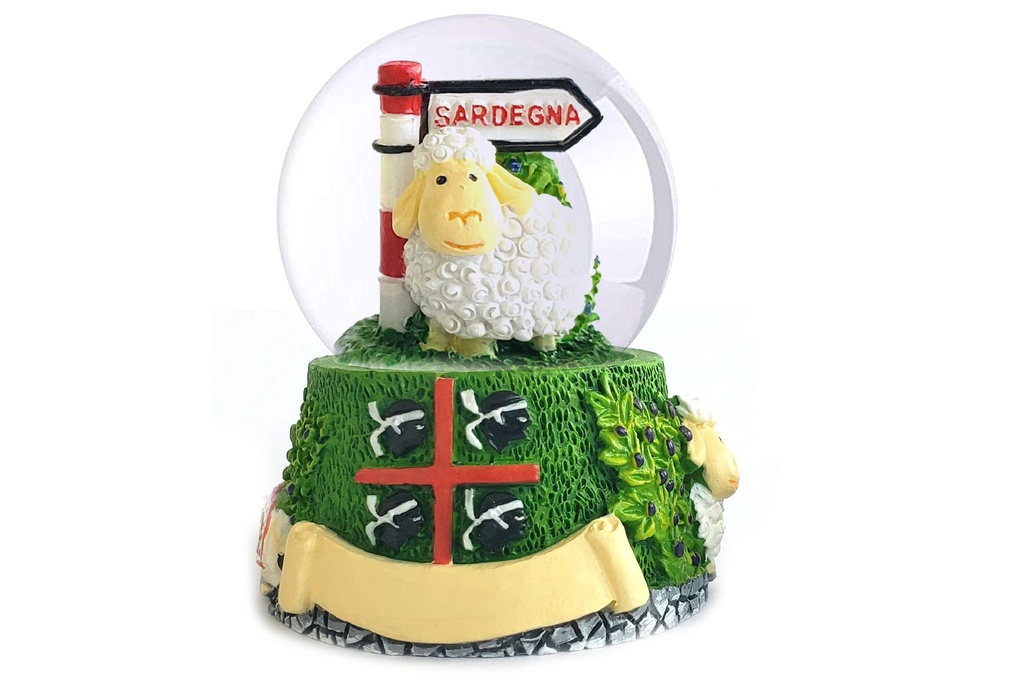 BOLLA NEVE PECORA SARDEGNA 45 MM 