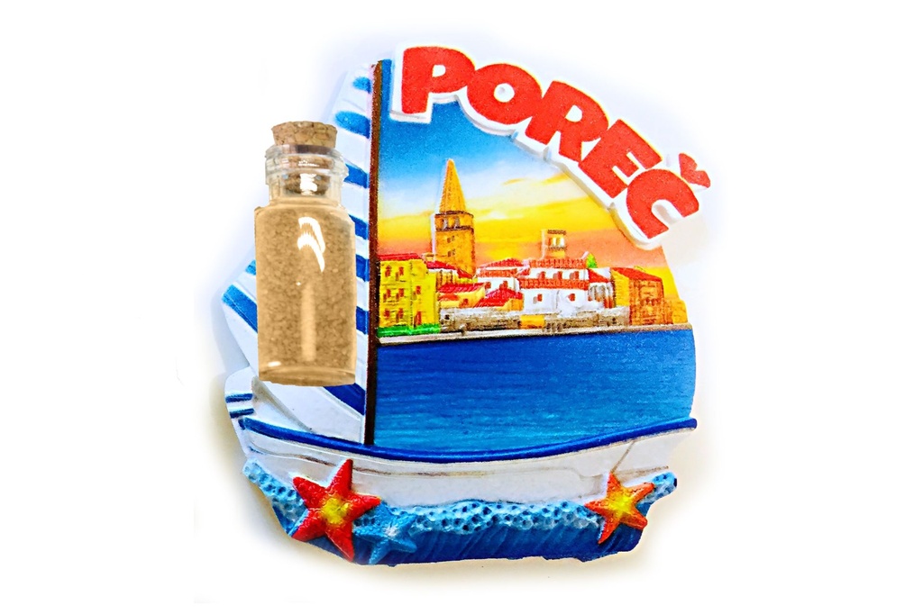 MAGNETE BARCA CON BOTT POREC 