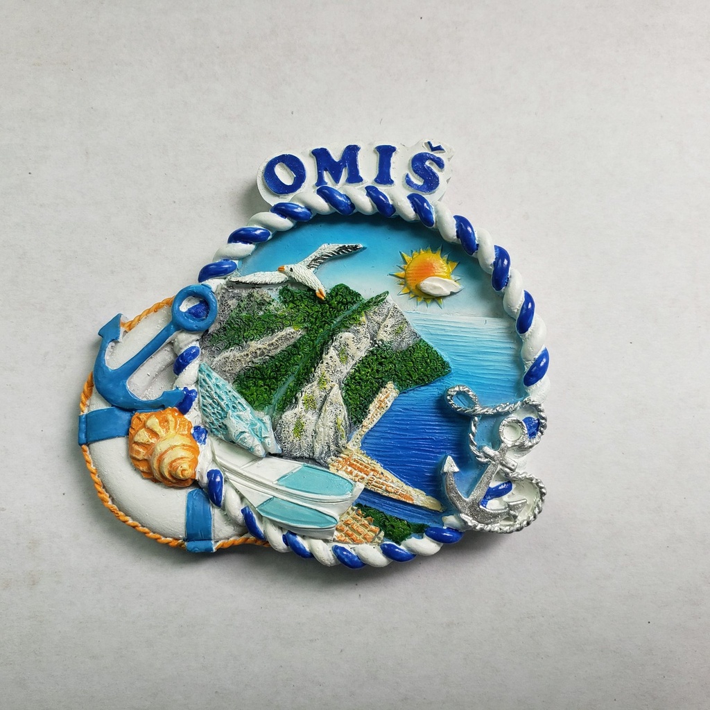 MAGNETE BIANCO BLU CON ANCORA OMIS 