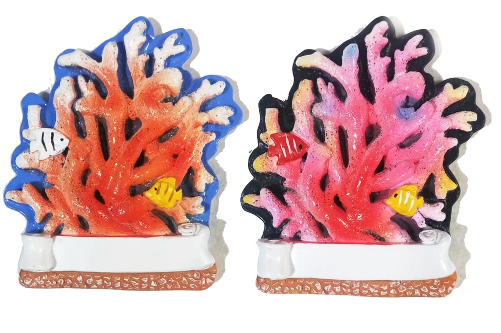 MAGNETE RESINA CORALLO PESCI 