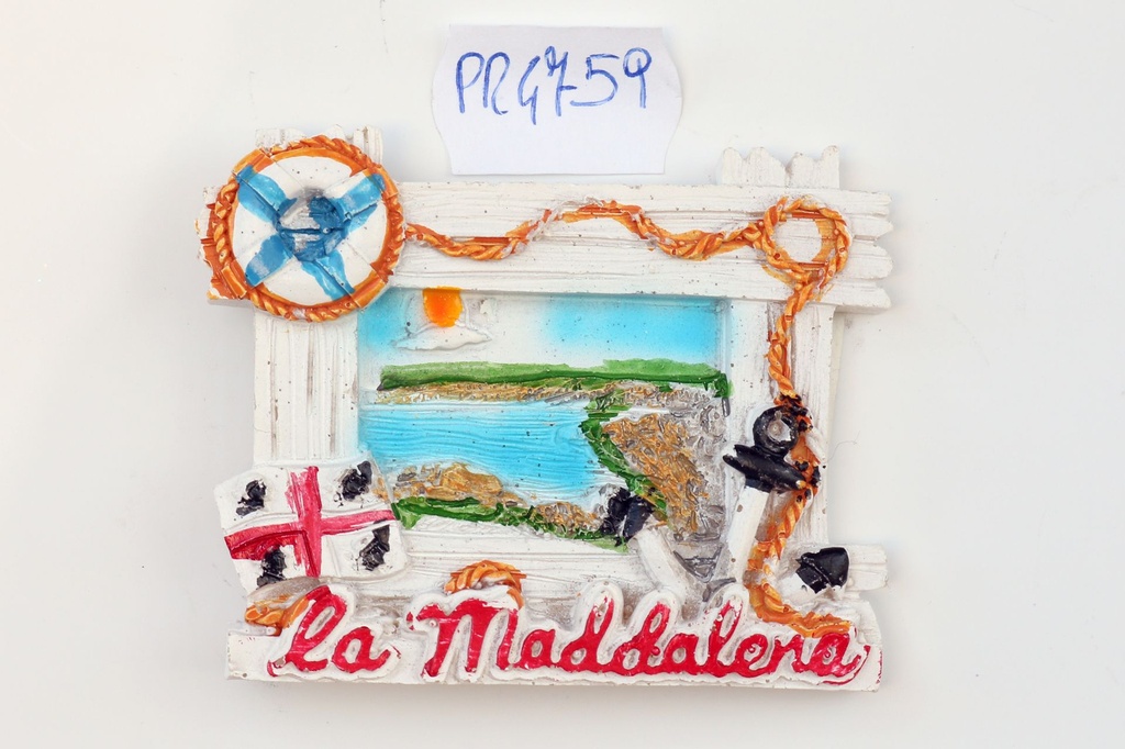 MAGNETE RESINA CORNICE STECCATO LA MADDALENA 