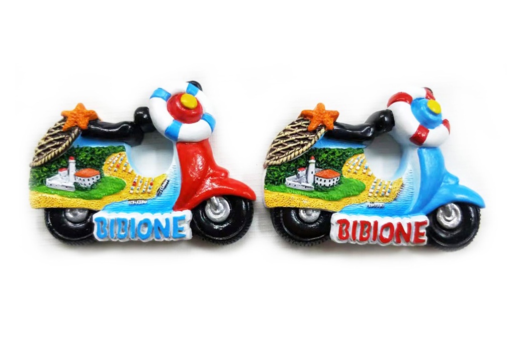 MAGNETE RESINA VEDUTA MOTORINO BIBIONE 