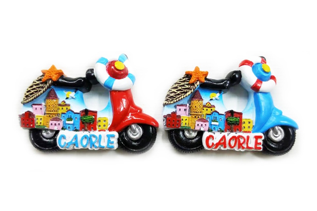 MAGNETE RESINA VEDUTA MOTORINO CAORLE 