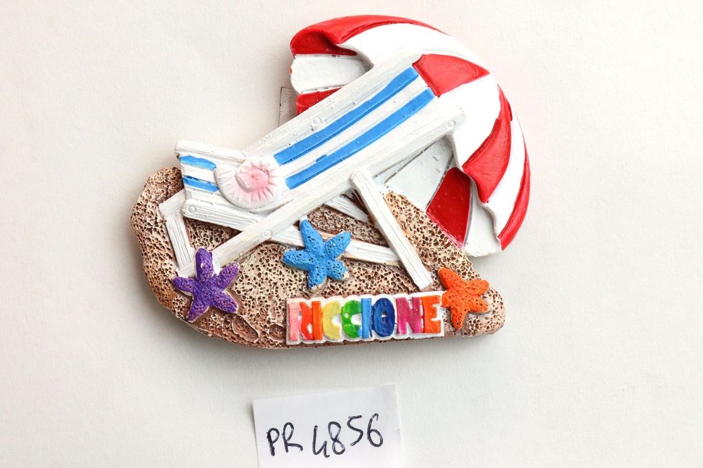 MAGNETE RESINA OMBRELLONI RICCIONE 2 COL ASS 