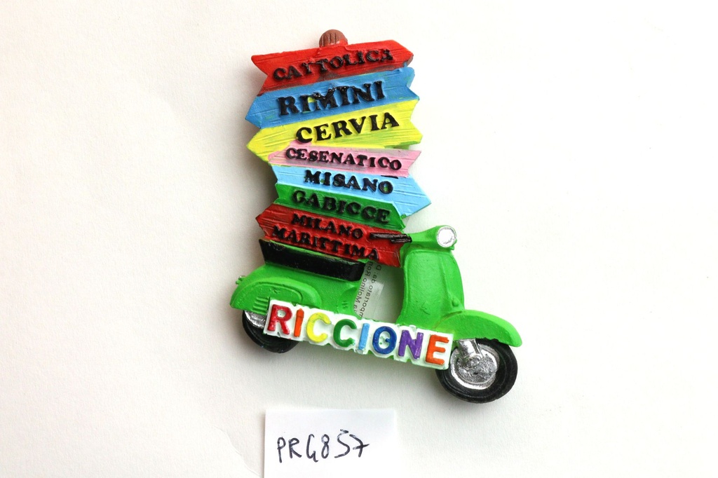 MAGNETE RESINA VESPA C/CARTELLI RICCIONE 