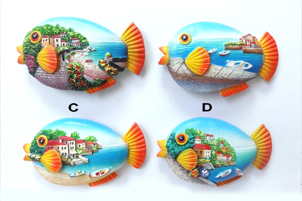 MAGNETE RESINA PESCE VEDUTA 4 MOD 