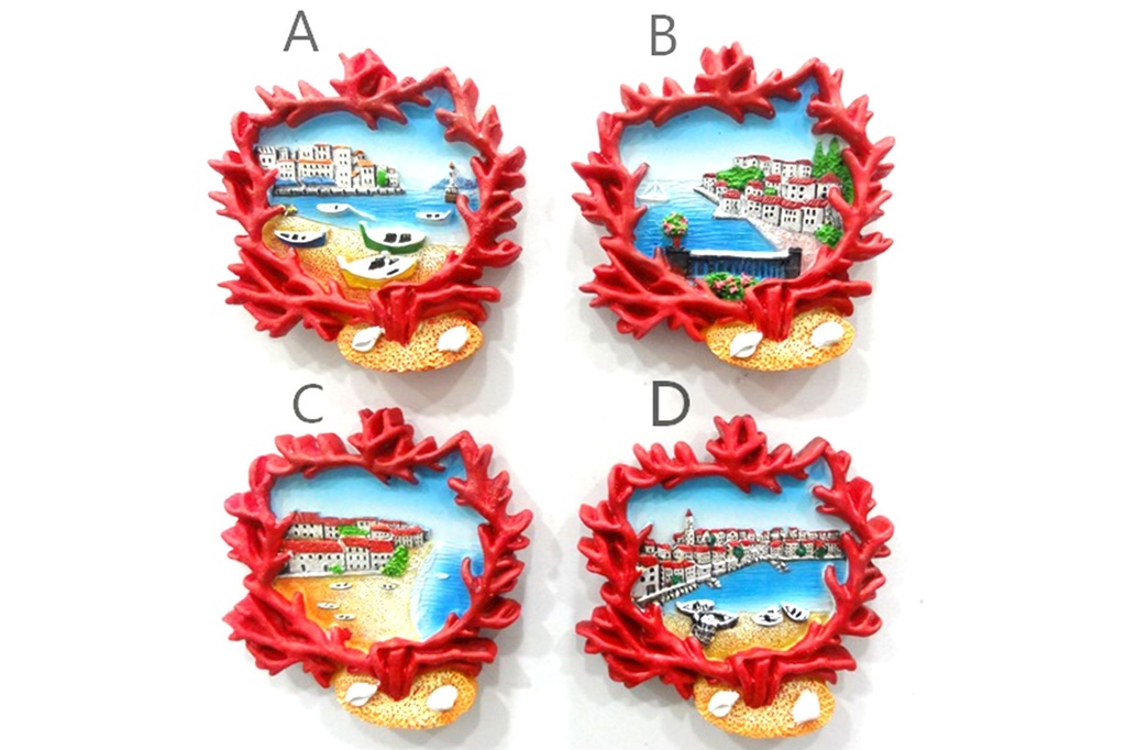 MAGNETE RESINA CORALLO VEDUTA 4 MOD 