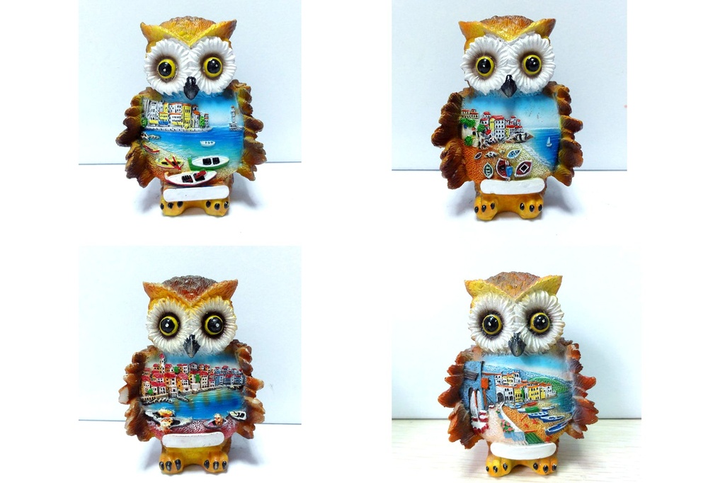 GUFO RESINA VEDUTA 4 MOD 7,5 CM 