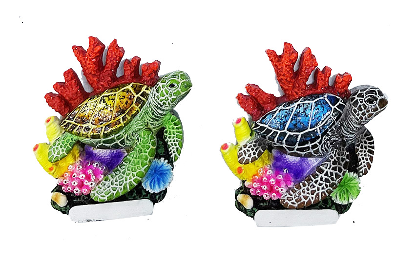 MAGNETE TARTA RESINA SU FONDO MARINO 2 MOD 