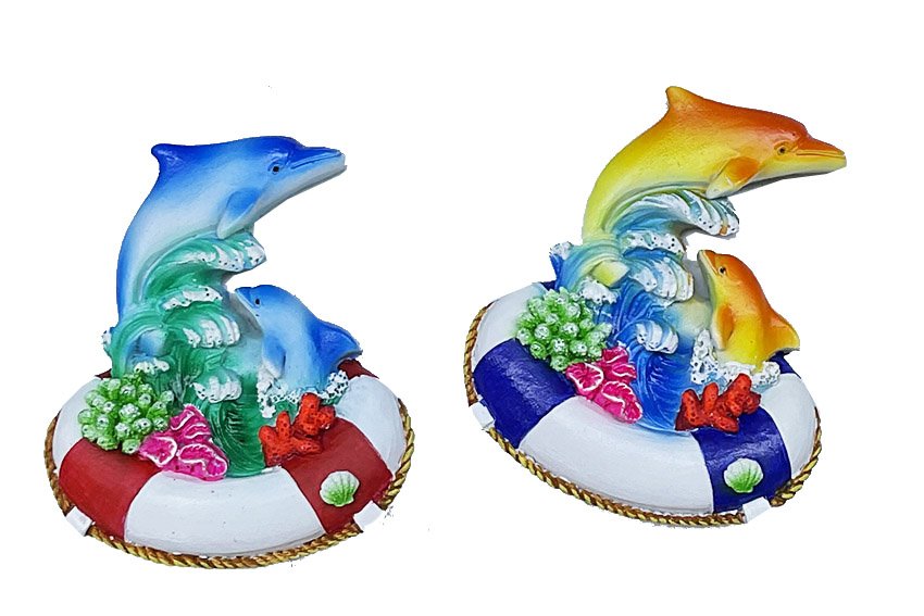MAGNETE RESINA DELFINO C/SALVAGENTE 2 MOD 