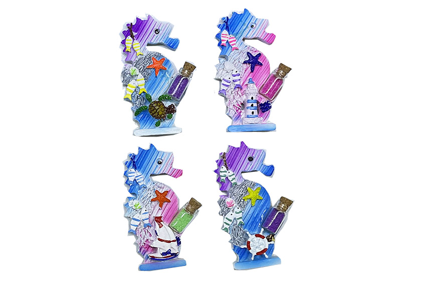 MAGNETE RESINA CAVALLUCCIO C/BOTT 4 MOD 