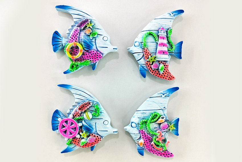 MAGNETE RESINA PESCE 4 MOD 