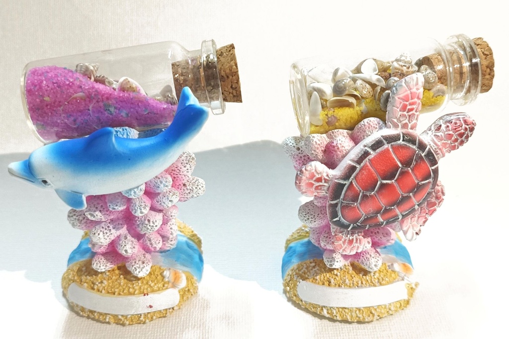 SOGG MARINI CON BOTTIGLIETTA+SABBIA 