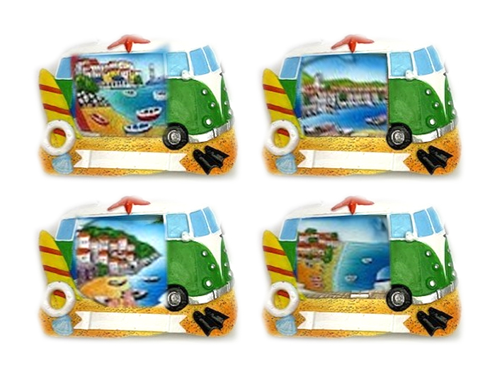 MAGNETE RESINA C/VEDUTA 4 MOD ASS 