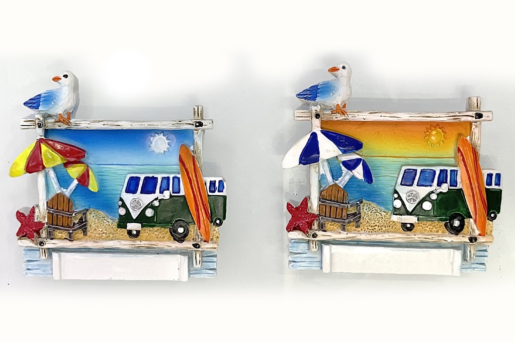 MAGNETE RESINA NUVOLA C/PULMINO TRAMONTO 2 MOD 