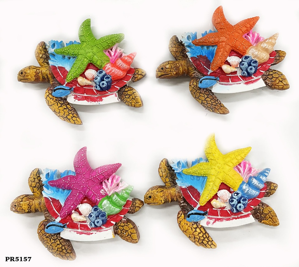 MAGNETE RESINA TARTARUGA STELLA MARINA 4 COL ASS 