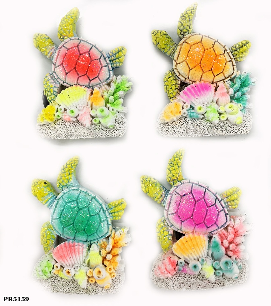 MAGNETE RESINA TARTARUGA FLUO 4 COL ASS 