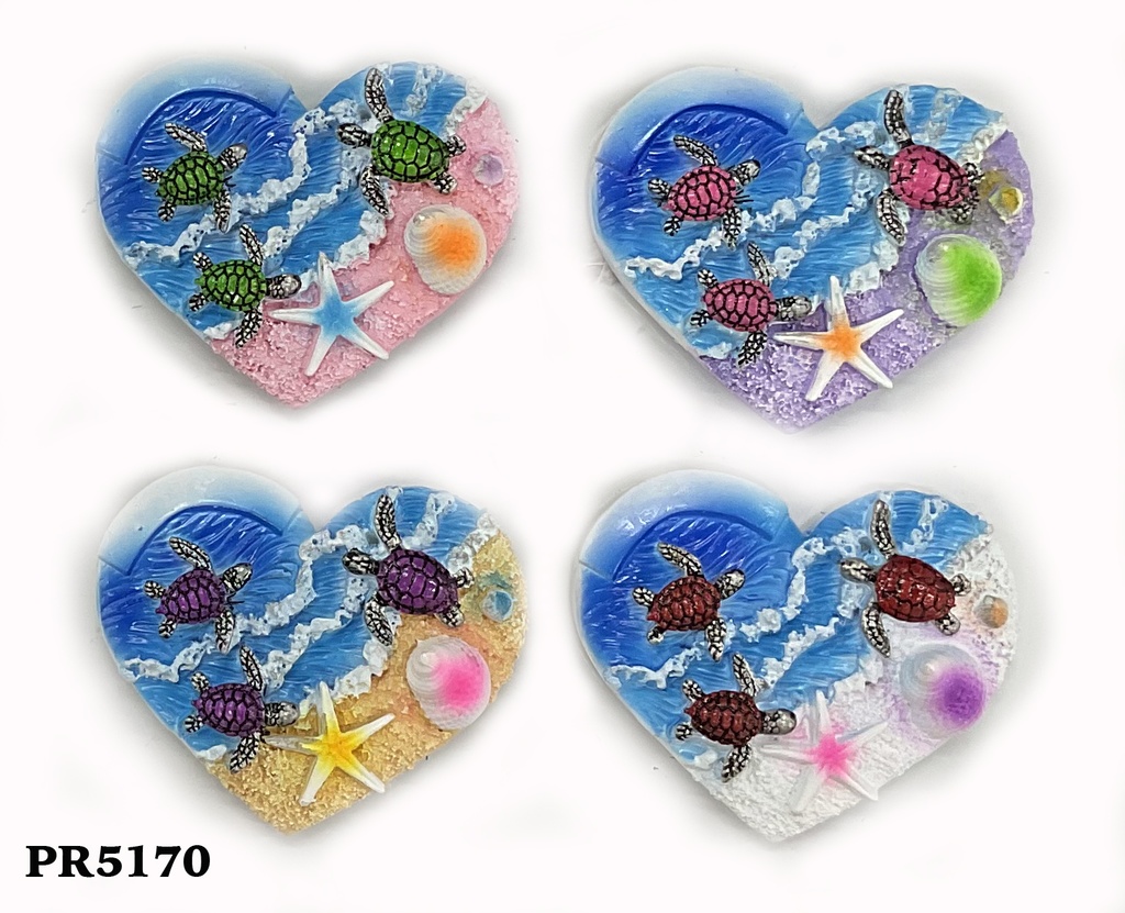 MAGNETE RESINA CUORE 4 COL ASS 