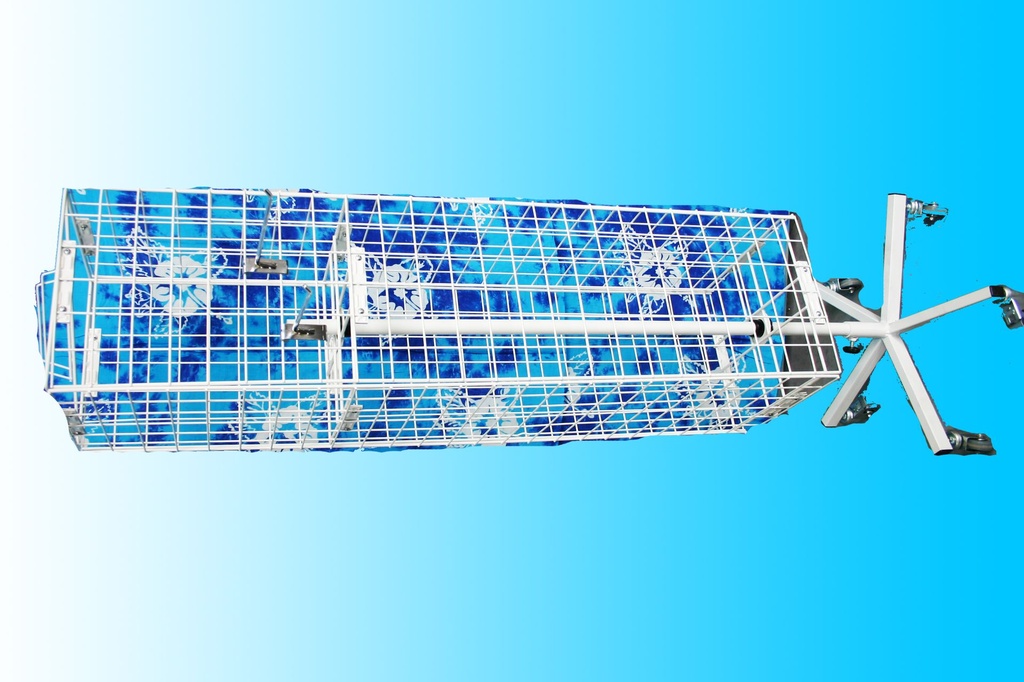 ESPOSITORE DA TERRA GRIGLIA 4 LATI MET H160*30*30 