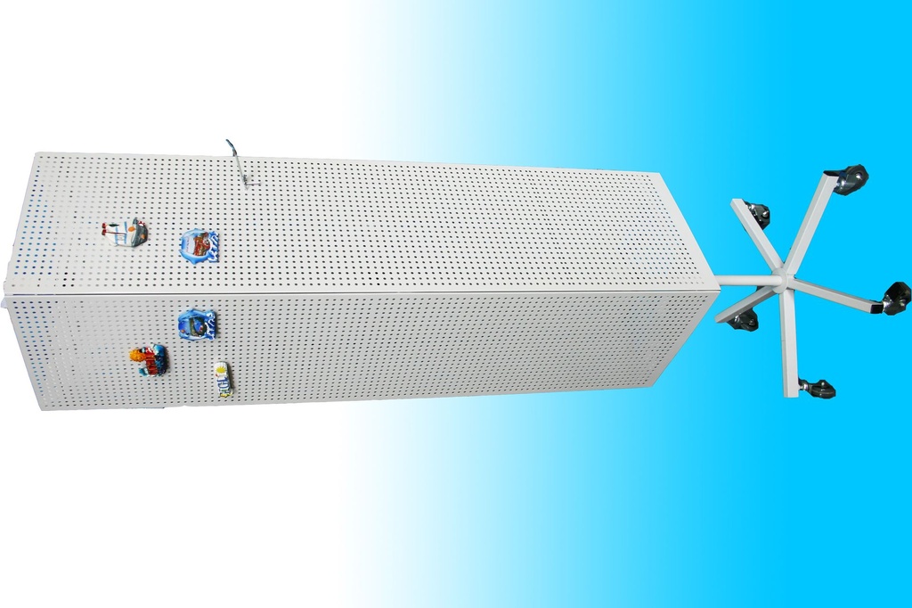 ESPOSIT DA TERRA FORI 4 LATI BIANC MET H170*35*35 