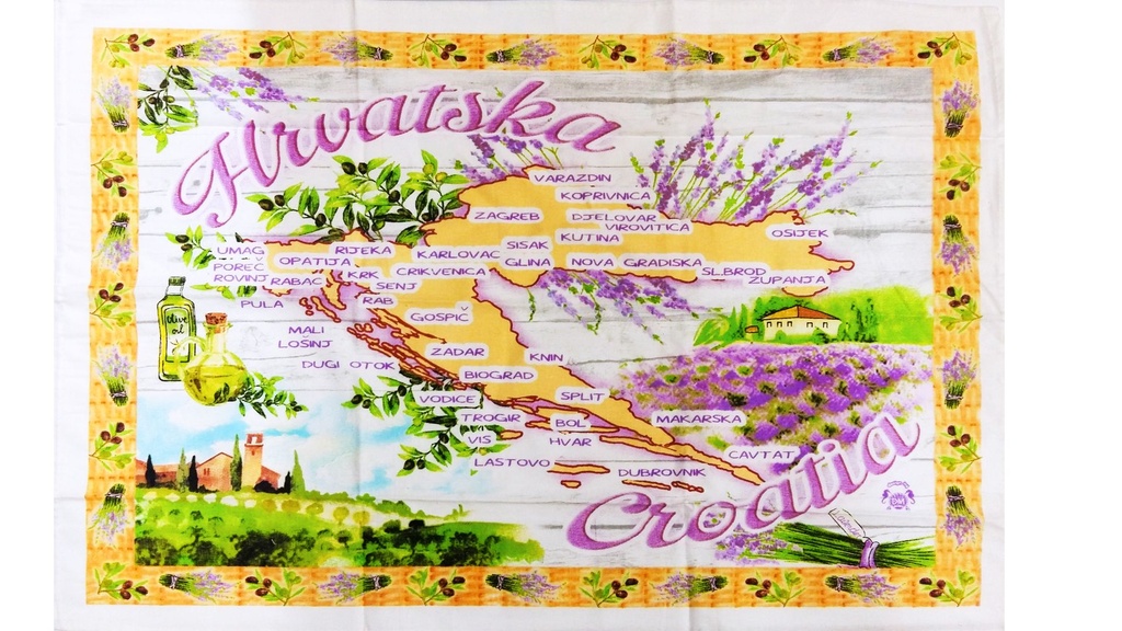 CANOVACCIO STOFFA 50*70 CM CROATIA 