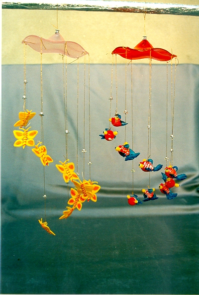 SCACCIAPENSIERI VETRO 9 FARFALLE 