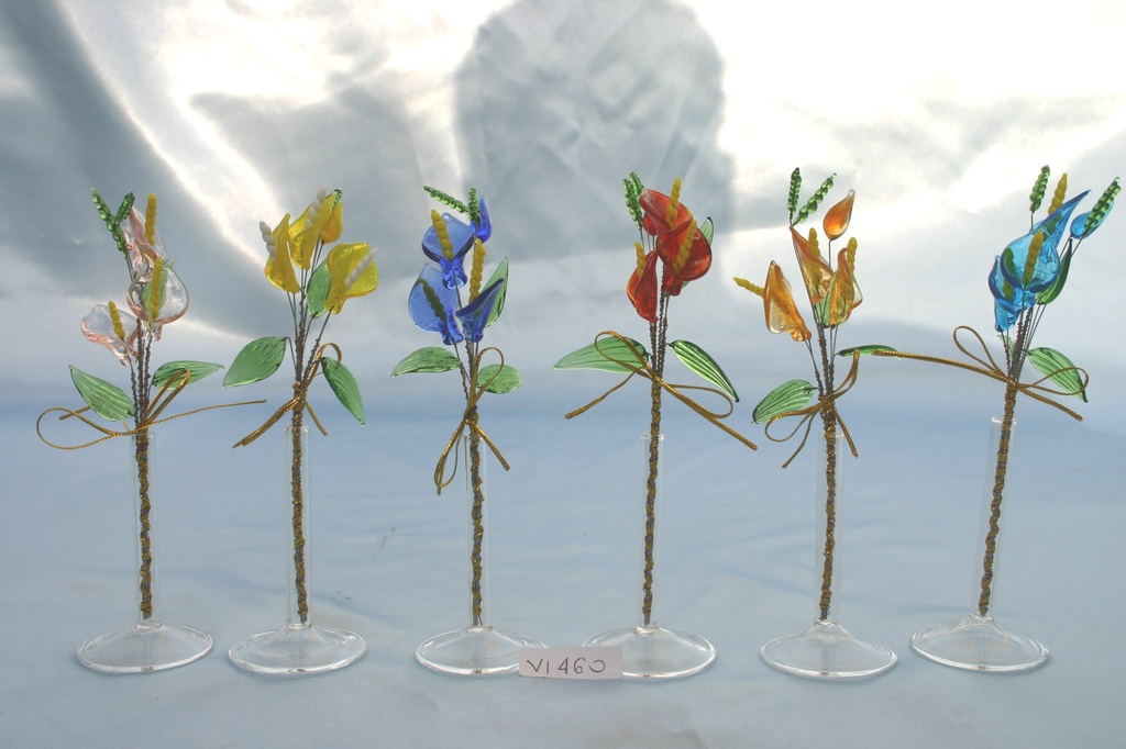 VASETTO VETRO MICRO c/CALLE h 16cm 