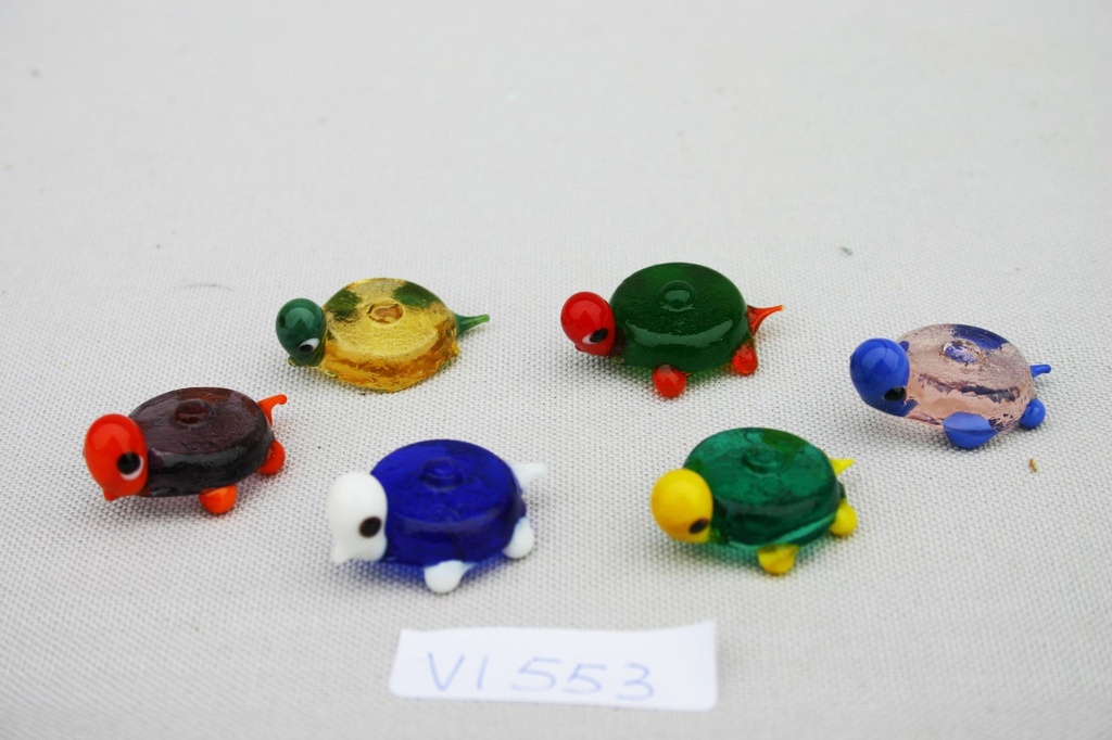 TARTARUGHE VETRO PICCOLE 6 pz/cf 