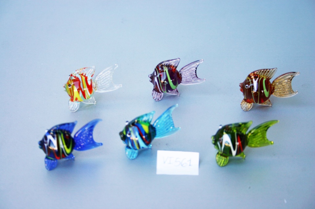 PESCI VETRO GRANDI 6 pz/cf 