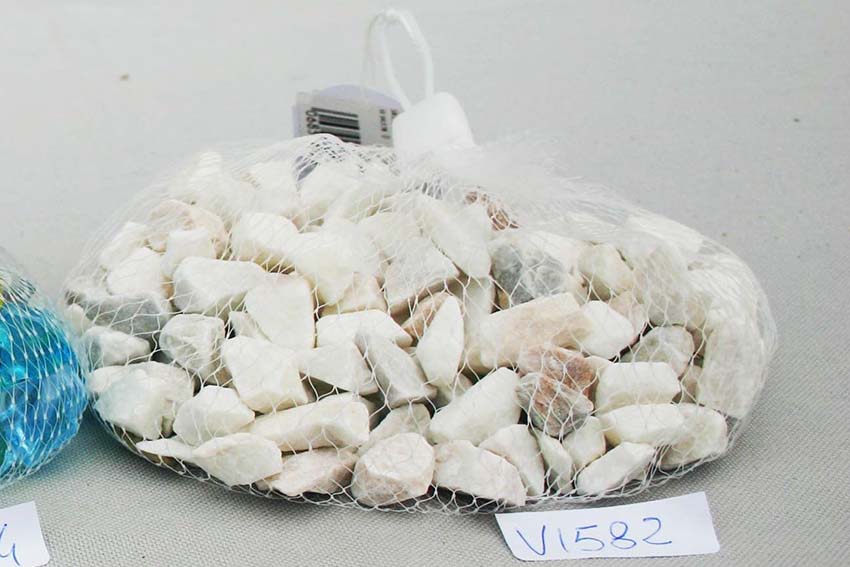 SACCHETTO C/SASSI BIANCHI SFACCETTATI 