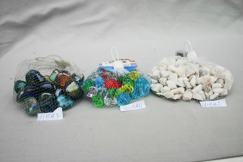 SACCHETTO C/SASSI ACRILICO COL.ASS. 150gr 