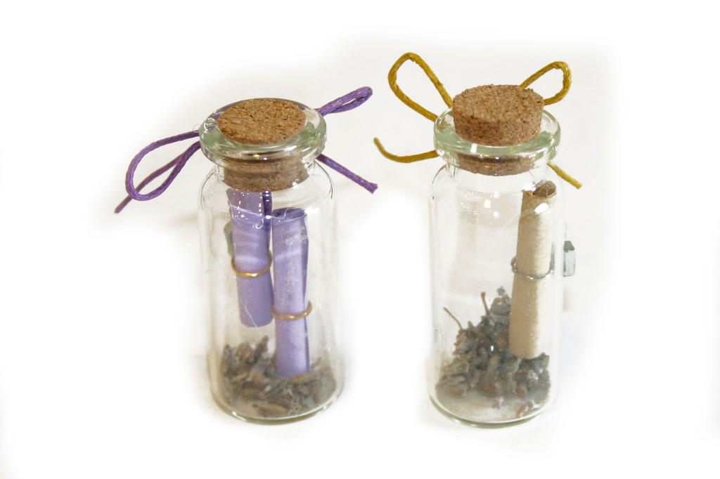 SET MAGNETE BOTT VETRO E LAVANDA MESS 2 COL ASS 12pz/cf