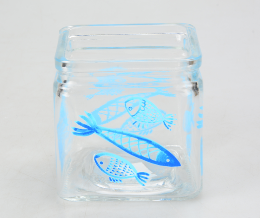 VASETTI VETRO C/DELFINO C/DELFINO 10*10*10 