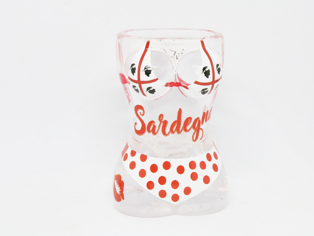 SHOT GLASS VETRO BIKINI SARDEGNA 