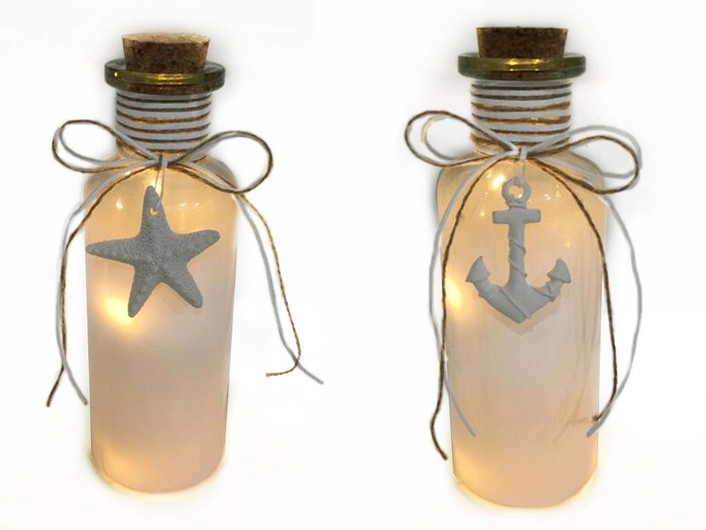 BOTTIGLIA VETRO COL C/LUCE 