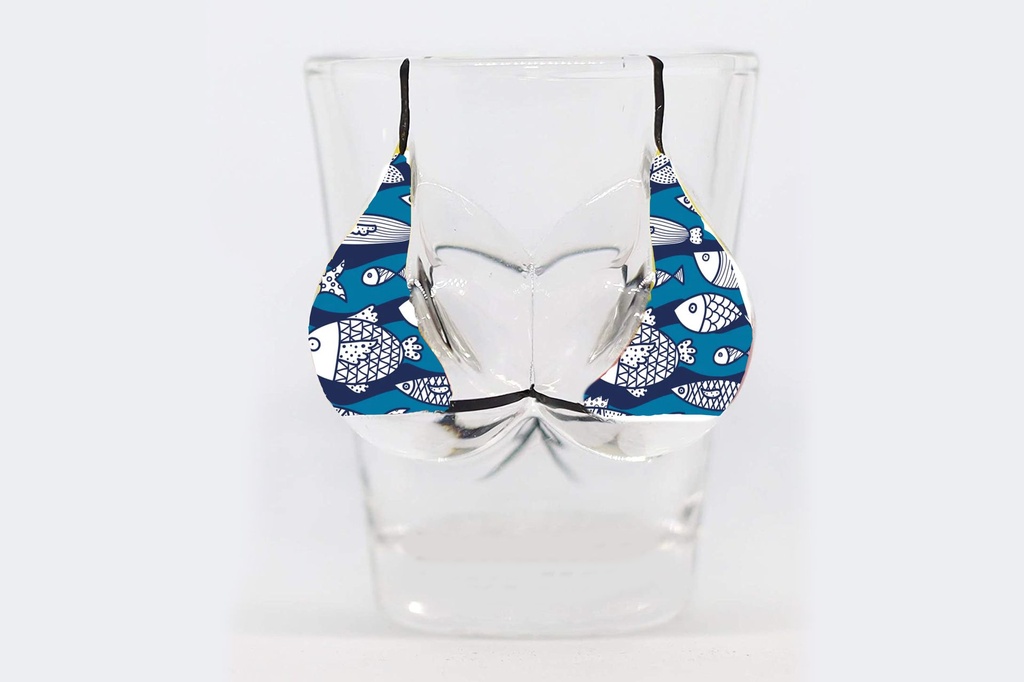 SHOT GLASS VETRO TOP PESCI 