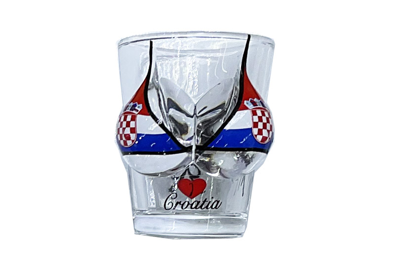 BICCHIERINO VETRO COSTUME CROATIA 