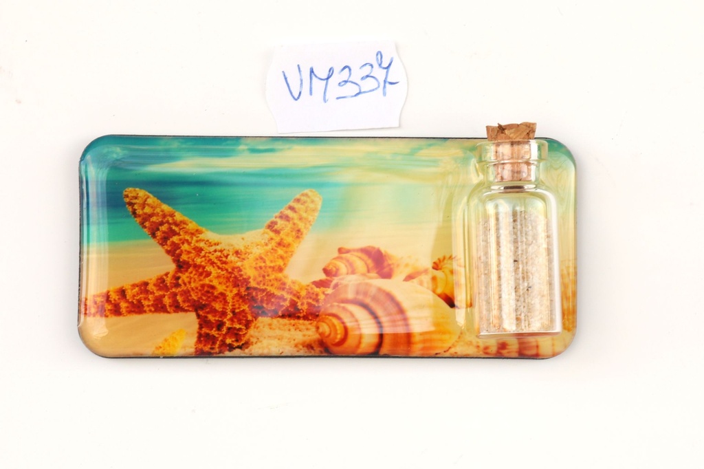 MAGNETE CART. C/BOTT SABBIA 9*4 CM STELLA MARINA 