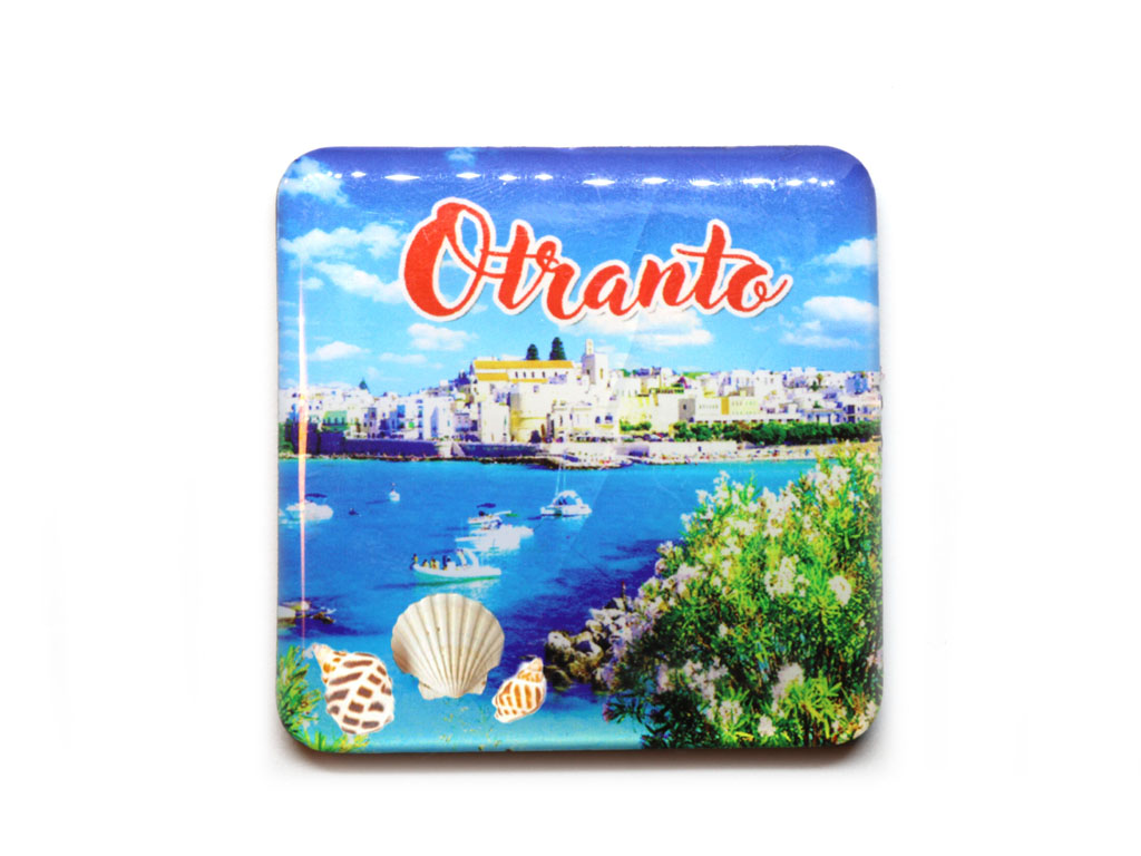 MAGNETE EPOXY QUADRATO OTRANTO CON CONCH 