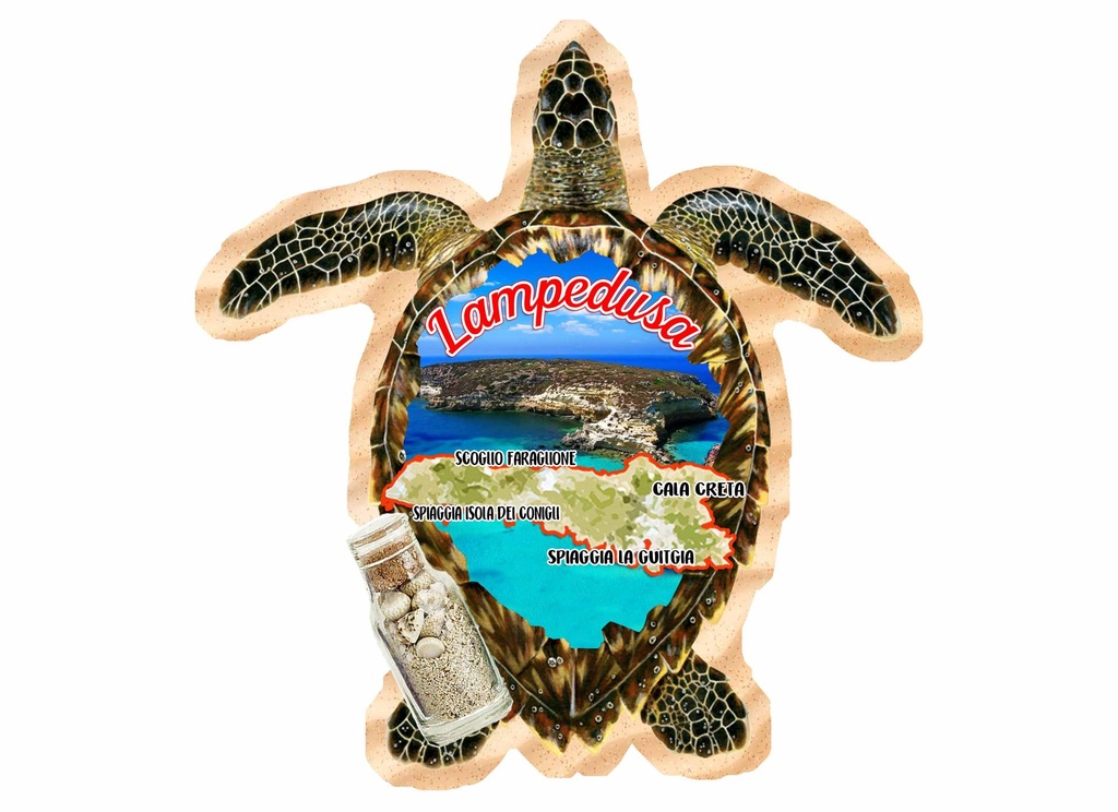 MAGNETE EPOXY LAMPEDUSA TARTARUGA 