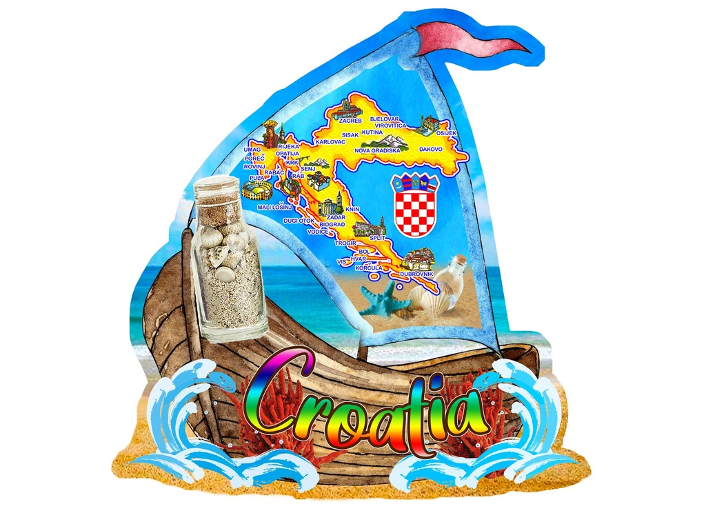 MAGNETE EPOXY BARCA CROAZIA 
