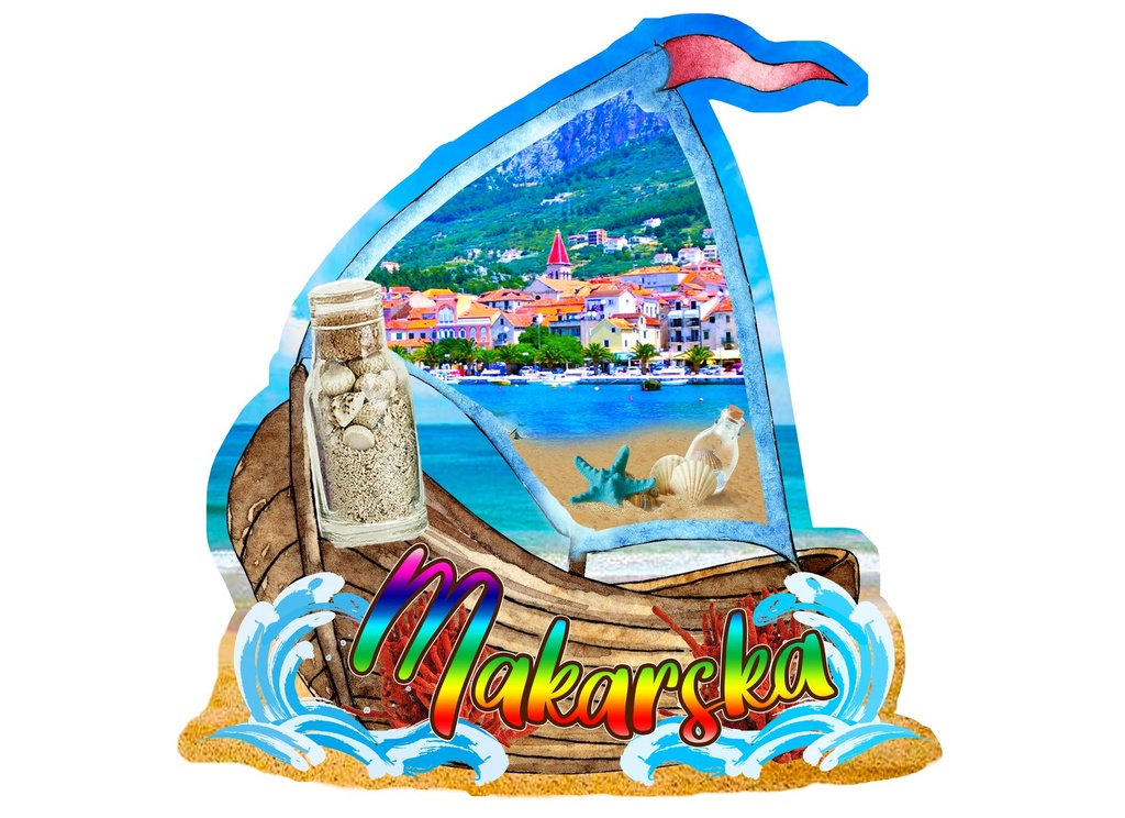 MAGNETE EPOXY BARCA MAKARSKA MAPPA 
