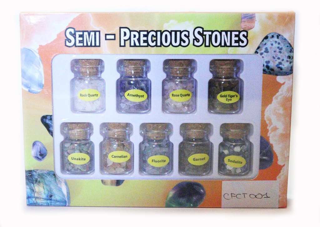 CONFEZIONE C/9 BOTTIGLIETTE C/CHIPS PIETRE 