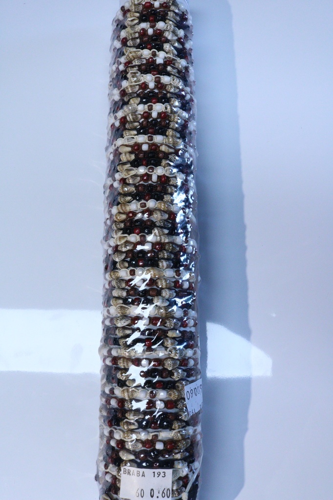 BRACCIALE CORDA, COCCO E CONCHIGLIA SU TUBO