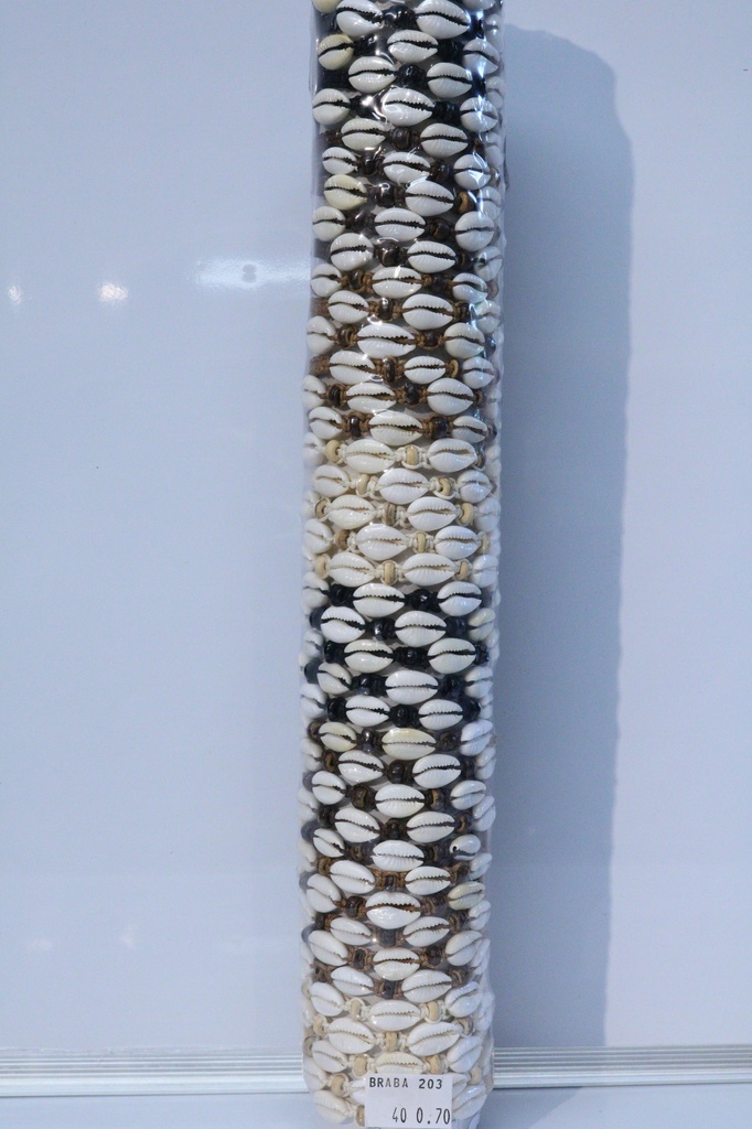 BRACCIALE COCCO E CONCHIGLIA SU TUBO