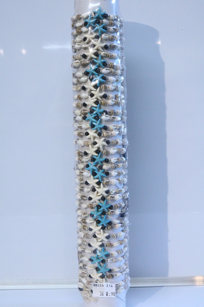 BRACCIALE CONCHIGLIA E RESINA SU TUBO