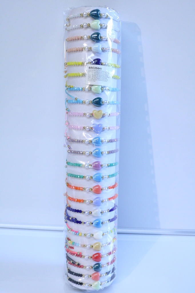 BRACCIALE PERLINE E CERAMICA